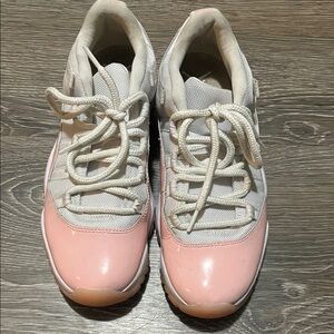 Jordan Women's Pink and White Athletic Shoes